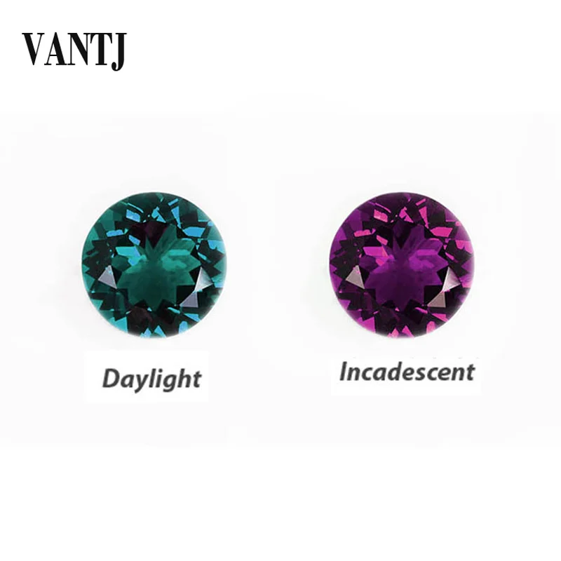 VANTJ Lab Grown Alexandrite Loose Gemstone for Silver or Gold Mounting Diy Fine Jewelry Wonem Gigt