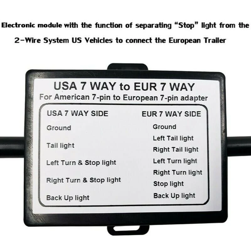 USA na EU přívěs lehký konvertor nám 7-way čepel nástrčkový na EU 7-pin kolo kolíček