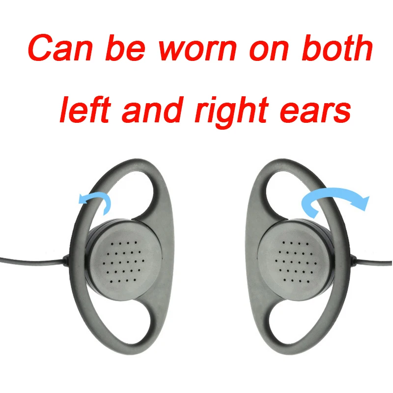 Ptt Mic headphone K head Walkie Talkie Earpiece plug headset for KENWOOD Baofeng BF888s UV5R Wouxun TYT Puxing Two Way Radio