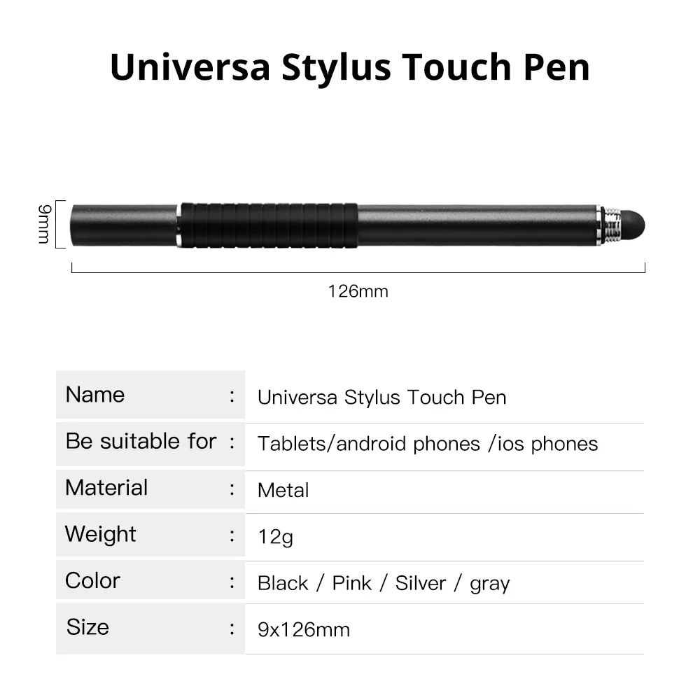 FONKEN-Bolígrafo Stylus 2 en 1 para teléfonos inteligentes, bolígrafo táctil para pantalla de tableta Samsung Xiaomi, lápiz de dibujo fino,