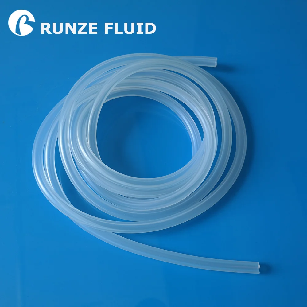 Food Grade Silicone Peristaltic Tubing Transparent High Flexibility Wear-resisting Accurate Size Long Service Life Fast Shipment