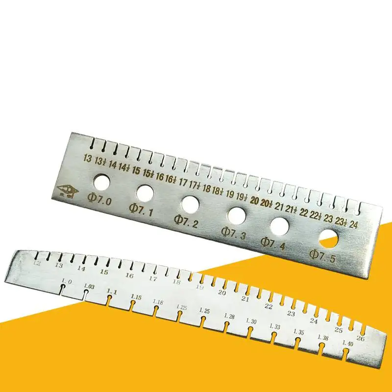 Measuring Device Diameter String Diameter Measuring Ruler Piano Tuning Repair Tool