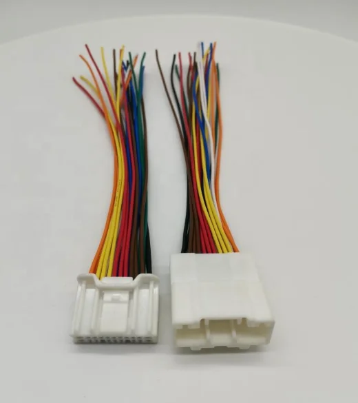 

Free shipping 1/2 pcs 20 pin male female wire to wire cable harness connector 6098-5622 6098-5613 with 20AWG 15cm wire