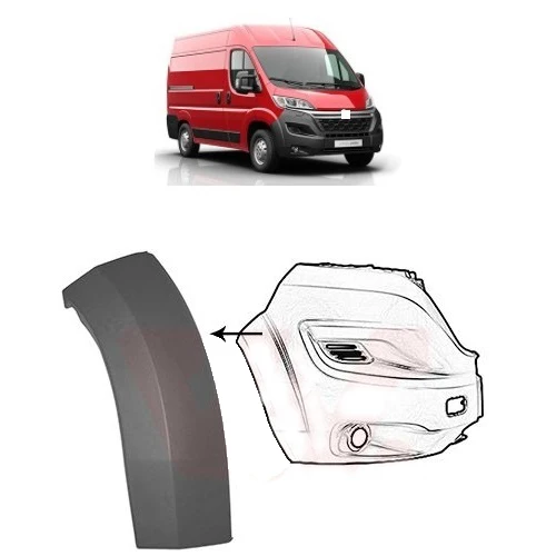 RIGHT FRONT BUMPER CORNER-ROW BOXER-JUMPER-DUCATO 2014- 1611706980-735589792