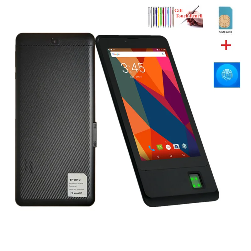 Telefon Tablet Hot Sales odcisk palca 7 cali MTK8735 1GB / 8GB Android 8.1 GSM Dual SIM Ports IPS Screen czterordzeniowy 4000mAh