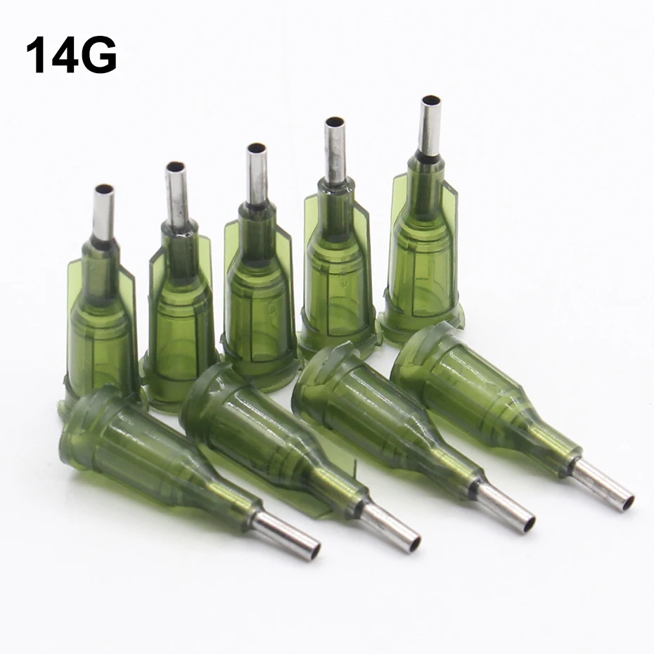 100Pcs Lengte 23.5Mm Precision Gepassiveerd S.S. Doseer Tip Met Pp Safetylok Hub, 0.5 "Tubing Lengte Lijm Dispenser Naalden