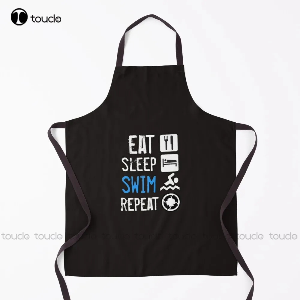 Eat Sleep Swim Repeat-Gift For Swimmersfunny Gift For Swimming Lovers Swimming Gift Idea Apron Waitress Apron Unisex Adult