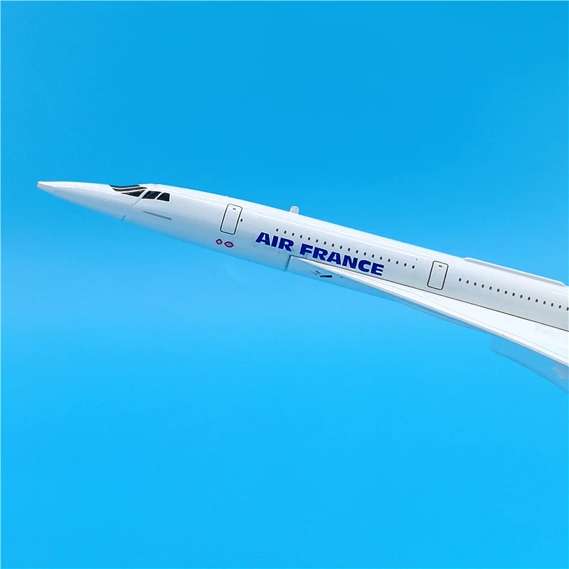 1:400 Scale Concorde Air France Plane Model 1976-2003 Diecast Aircraft Toy Airplanes Supersonic Airliner Gift Collectible