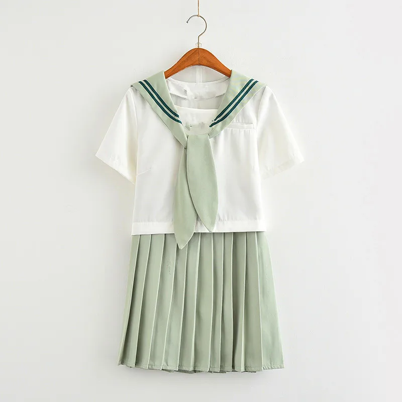 JK School Uniforms For Girls Short/Long Sleeve Tops Cosplay Sailor Suits Pleated Skirt Full Sets Cosplay JK Costume Series