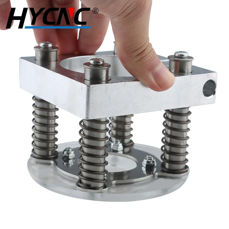 CNC 플레이트 거치대 아크릴 바닥 플로팅 거치대 직경 65mm 80mm 10mm 고정 거치대, 가죽 조각 및 절단에 사용