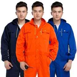 One-Piece Overalls Men's Overalls Spray-Painted Overalls Dustproof Clothing Maintenance Engineering Labor Insurance Services