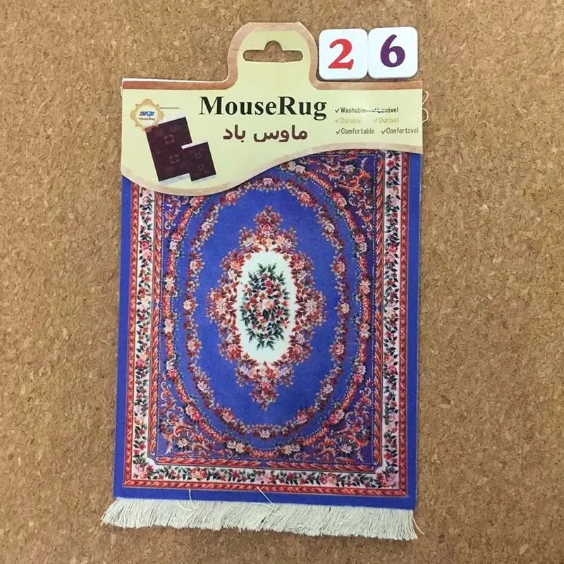 MRGBEST Russian Turkish Style 27X18CM Persian Carpet Mouse Pad Tea Cup Mats Table Mat Home Decoration Desk Mat Computer Table