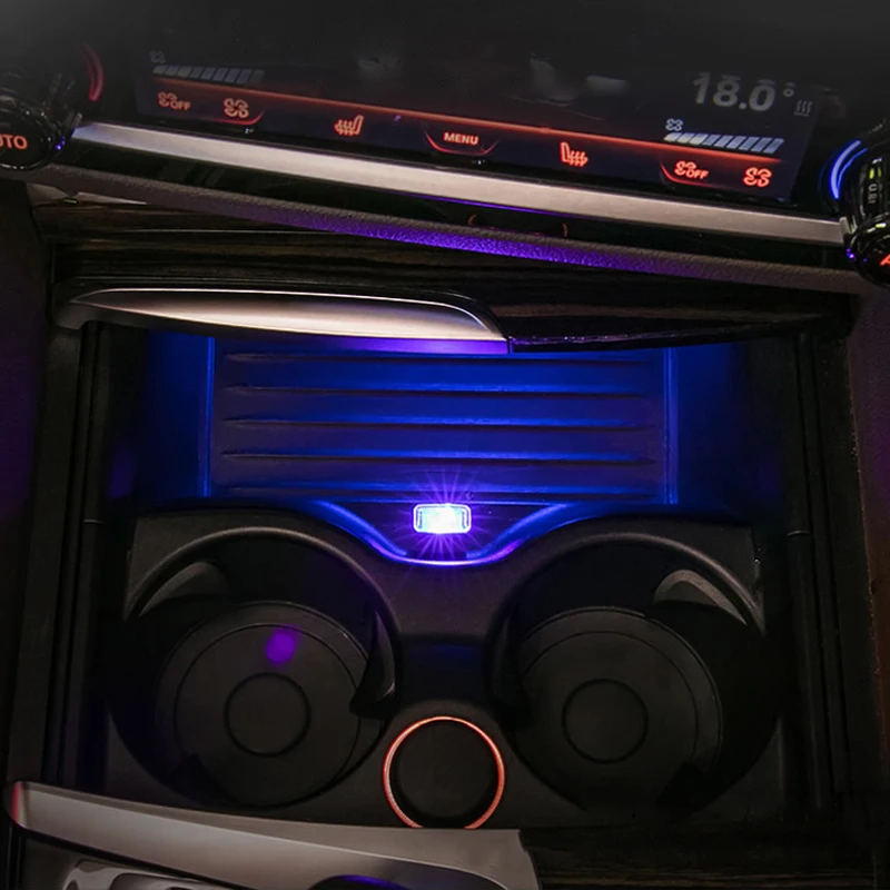 Car Styling USB atmosfera lampka LED łatwy montaż dla volkswagena VW Golf 4 6 7 GTI Tiguan Passat B5 B6 CC Jetta Polo