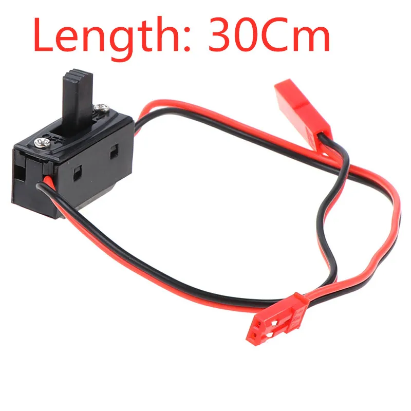 30cm RC Car LED Light Control Power Switch JST Connector Wires for Axial SCX10 90046 HSP Tamiya Traxxas TRX4 RC Crawler