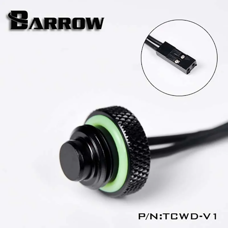 

Barrow PC water cooling thermometer Stop Fitting plug Black/Silver/White/Gold G1/4" water cooler TCWD-V1 TCWDL-V1