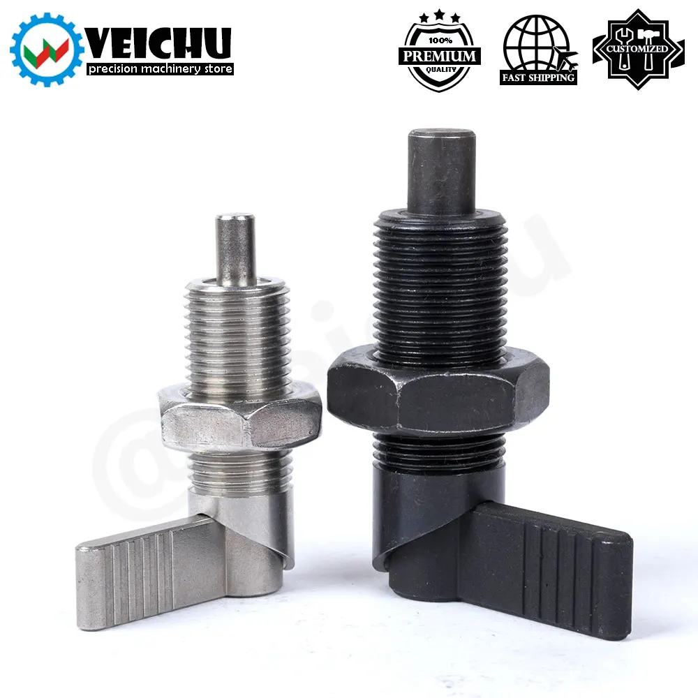 VCN226 L-Shaped Handle Index Bolts Locking And Lacating Pins Indexing Plungers With Grip Fine Thread Lever Nuts