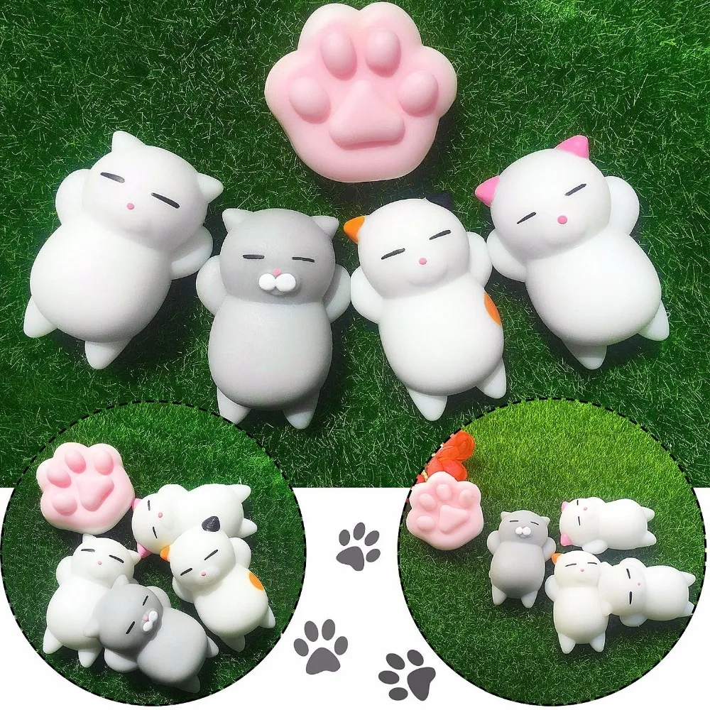 Squishy Toy Cute Animal Antistress Ball Squeeze Mochi Rising Toys Soft Sticky Stress Relief Toys Funny Gift 2021 NEW