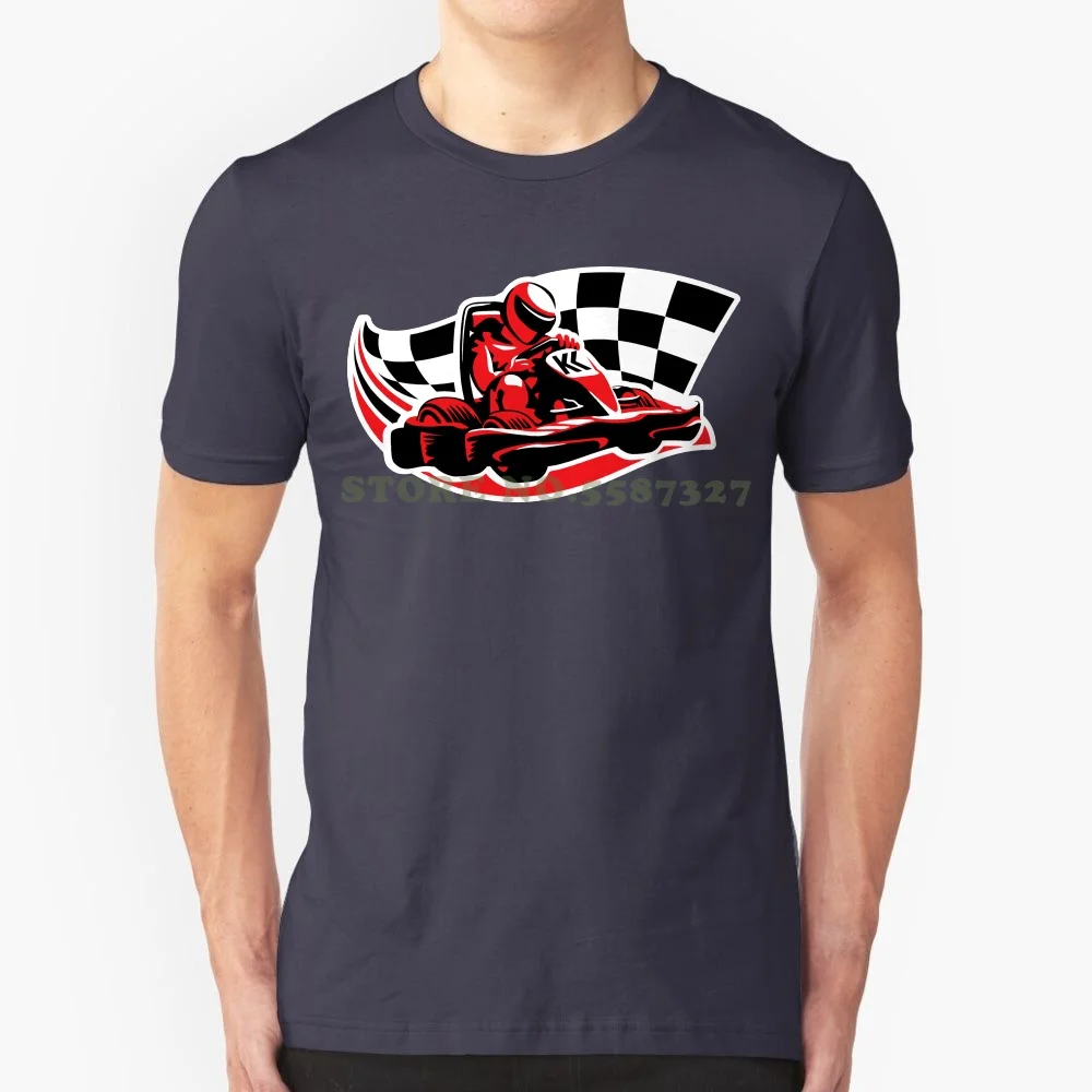 Karting Madness Race Gamer Cool Geek T Shirt 100% Cotton Crazy Tshirts Custom Personalized Team Gift Tee Shirts Gp Flag Tops