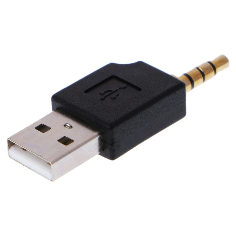 2025 New 3.5mm to USB 2.0 Male Aux Auxiliary Adapter For Apple iPod Shuffle 1st 2nd MP3