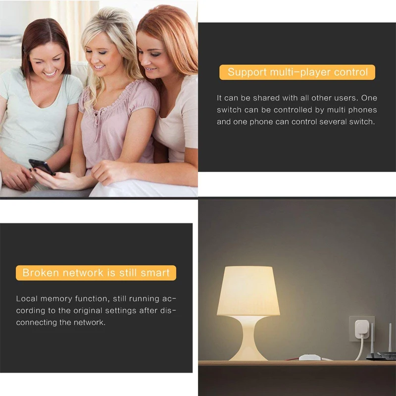 DIY WiFi светильник выключатель универсальный выключатель таймера приложение Smart Life Беспроводной дистанционного Управление работает с Google Home, Alexa