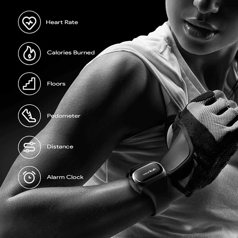 Wearbuds หูฟังบลูทูธสมาร์ทนาฬิกาหูฟังไร้สาย2ใน1 Fitness Tracker ไร้สายหูฟังสเตอริโอภายใน