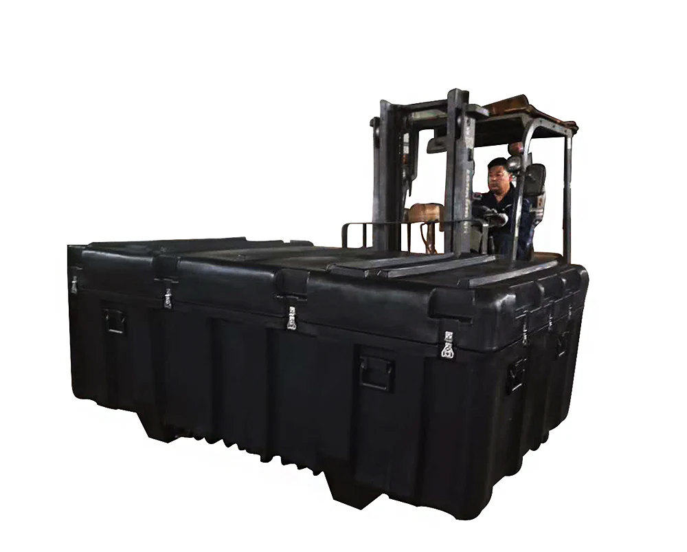 Shanghai factory Tricases rotational mold plastic hard military case large euipment case RS930