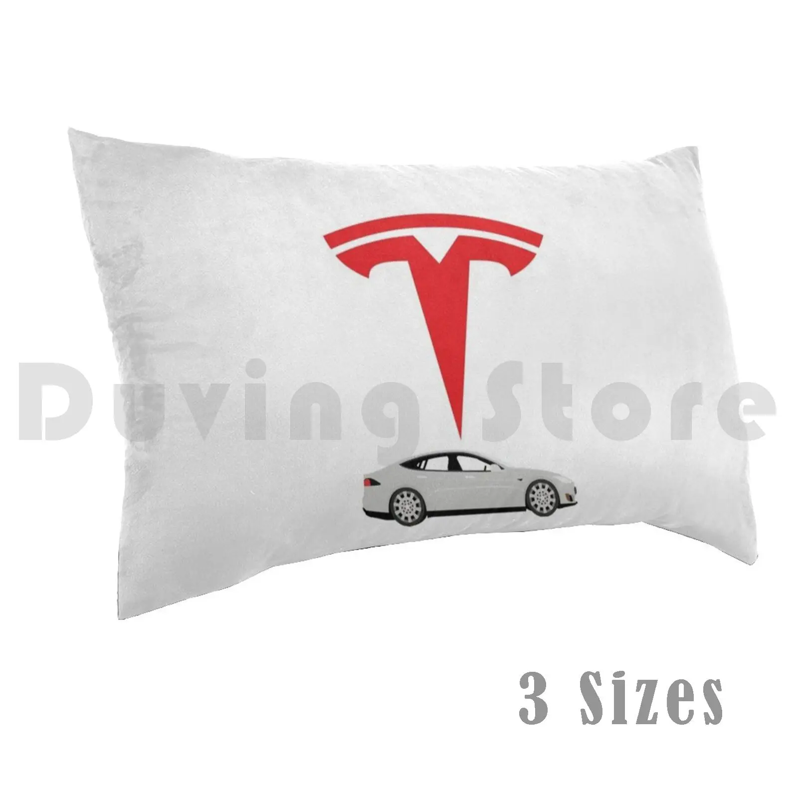 Tesla White Model S Logo ApparelPillow case Esla Tesla Motors Tesla Model 3 Elon Elon Musk Tesla