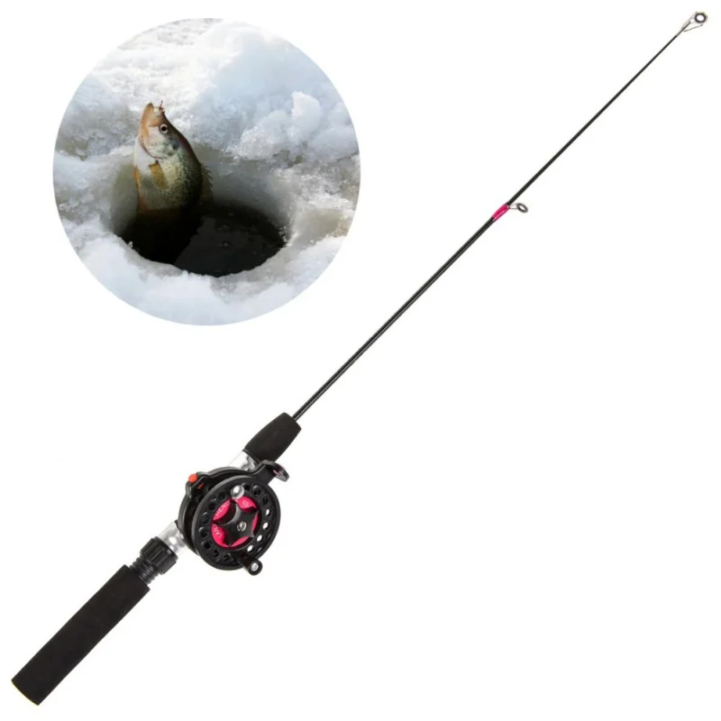 New Mini Telescopic Ice Fishing Rod Portable Carbon Fiber River Shrimp Carp Fishing Pole Winter Fishing Rod Tackle Pesca