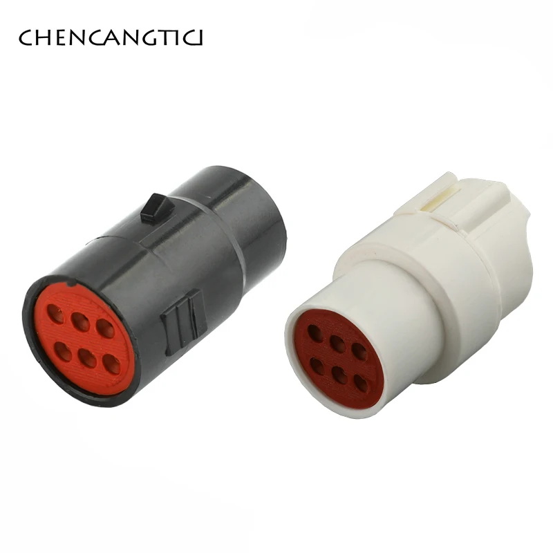 

1 Set 6 Pin Cylindrical Automobile Electrical Waterproof Connector Plug Male Female 3.0 MM Sockets For Cars DJ7061F-3-21