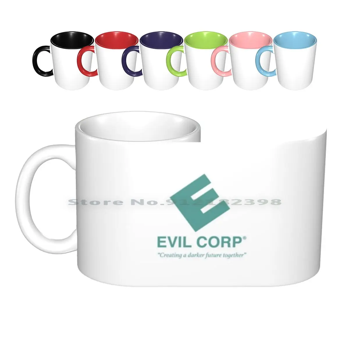 E Corp Ceramic Mugs Coffee Cups Milk Tea Mug Mr Robot Robot Evil Corp E Corp Creative Trending Vintage Gift Bottle Cup