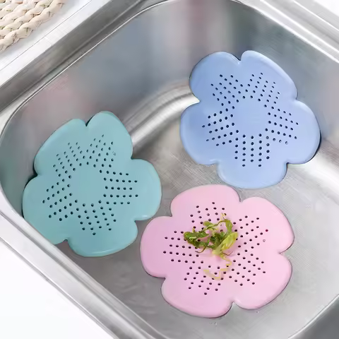 1Pc flower Sewer Outfall Strainer Bathroom Sink Filter Anti-blocking Floor Drain Hair Stopper Catcher Kitchen Bathroom Accessori - AliExpress 