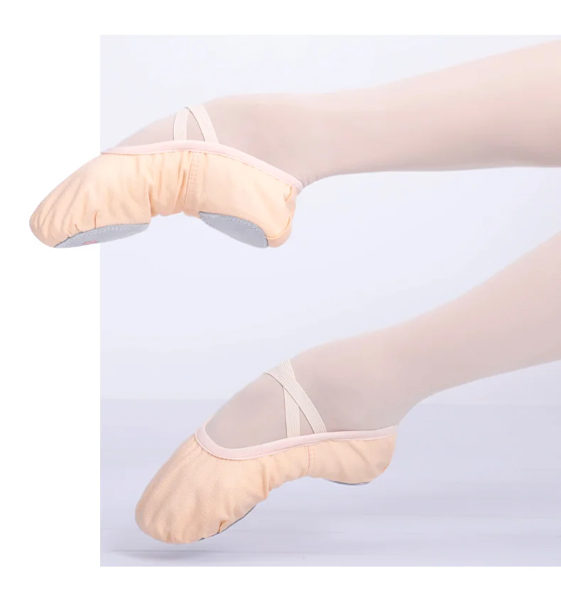 Frauen Ballett Schuhe Leinwand Mädchen Tanz Hausschuhe Split Sohle Gymnastik Yoga Tanzen Schuhe Kinder Erwachsene Ballerina Schuhe – Detail 6