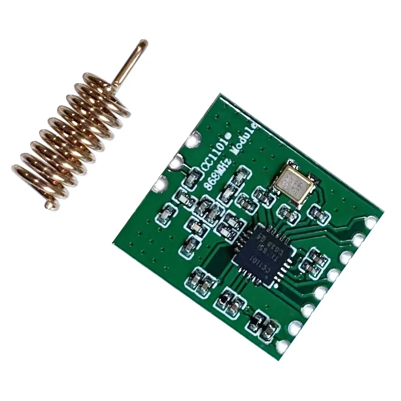 433MHz 868MHz CC1101 10mW Wireless RF Transmitter and Receiver Module NRF905/SX1212/Si4432 Board with Spring Antenna