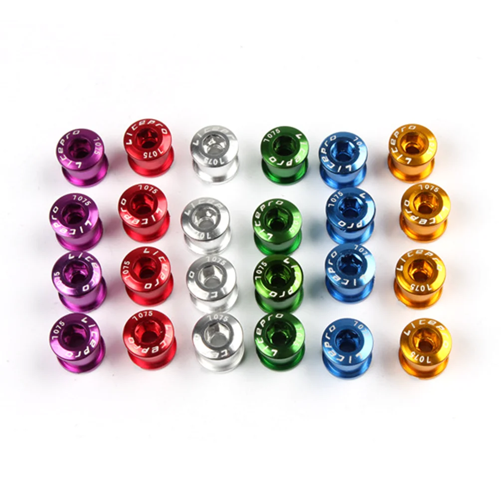 Litepro Road BMX Bicycle Alloy Crankset Double Chainring Screws MTB Mountain Folding Bike Disc Snail Chainwheels Bolts 5pcs/Lot