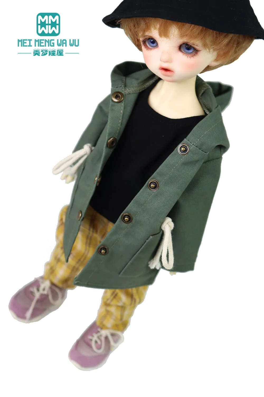 BJD clothes accessorise for 28-30cm 1/6 BJD Spherical joint body doll Fashion drawstring jacket T-shirt