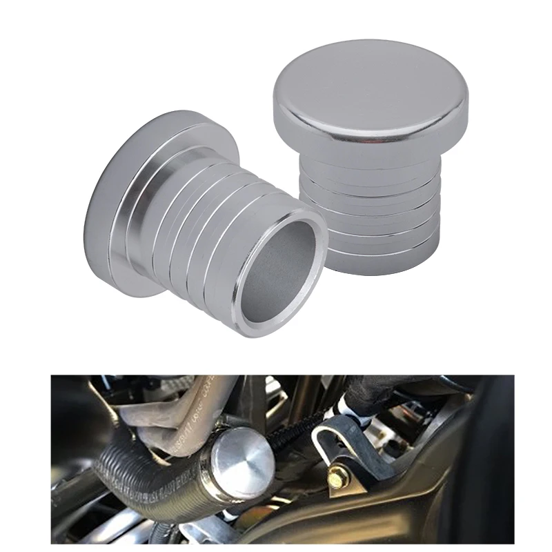 Alloy Aluminium 25/34mm Dump blow off valve Bov Blanking Plug Silicone Hose Blanking Plug