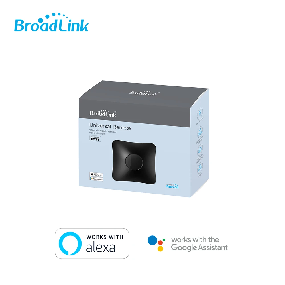 Broadlink-hub inteligente rm4 pro, universal, controle remoto wi-fi, funciona com alexa e assistente do google