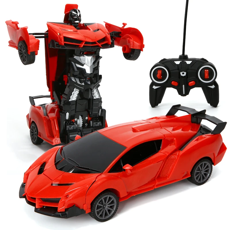 1/18 Rc Transformer Car 2 in 1 Transformation Robots Models Remote Control Car Racing Toy Fighting Toy Gift boys birthday toy