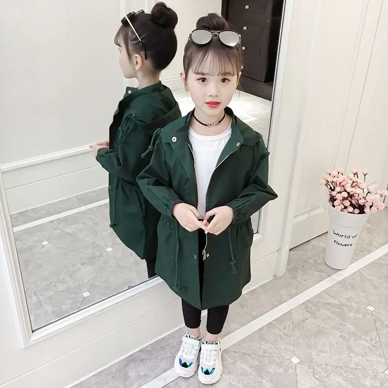 

Children Trench Coat of The Girls In The Spring and Autumn Period and The New Long Money Cuhk Children's Spring Girl