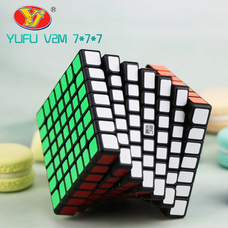 Yongjun Yufu V2M 7x7x7 Magic Magnetic Cube Stickerless Professional Magnets Puzzle Speed Cubo Migico YJ 7x7 Educational Toy Gift