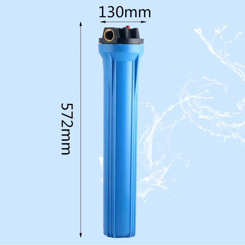 Currency 20 Inch Reverse Osmosis Blue Filter Bottle Copper interface 1\'\' Thread 32MM 20\'\' Filtration Commercial Cartridge