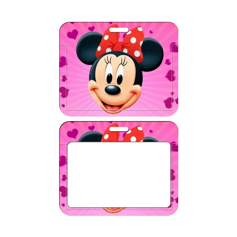 Disney Mickey Minnie Mouse Naam Card Cover Campus Kaart Tas Kaarthouder Id Card Case Horizontale Ontwerp