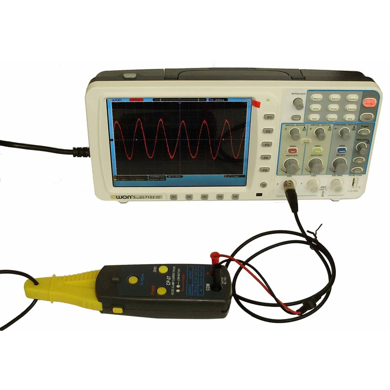 Imagem -02 - Corrente Braçadeira Ponta de Prova 4a 500khz Osciloscópica Atual Sonda Cp07 ac dc