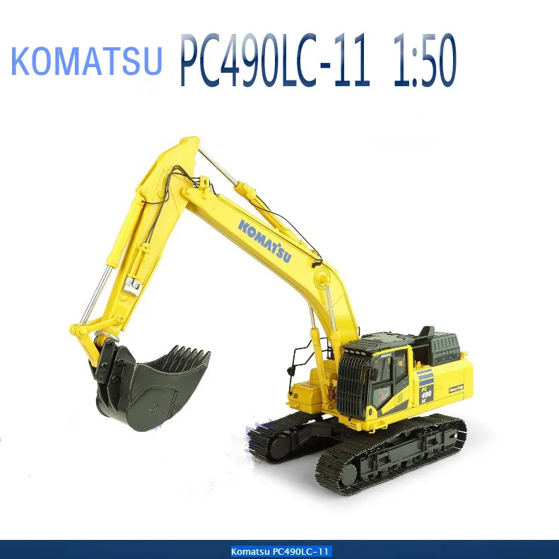 Original UH8120 Diecast Model Komatsu PC490LC-11 Hydraulic Excavator Construction Vehicle Toy for Decoration,Collection,Gift