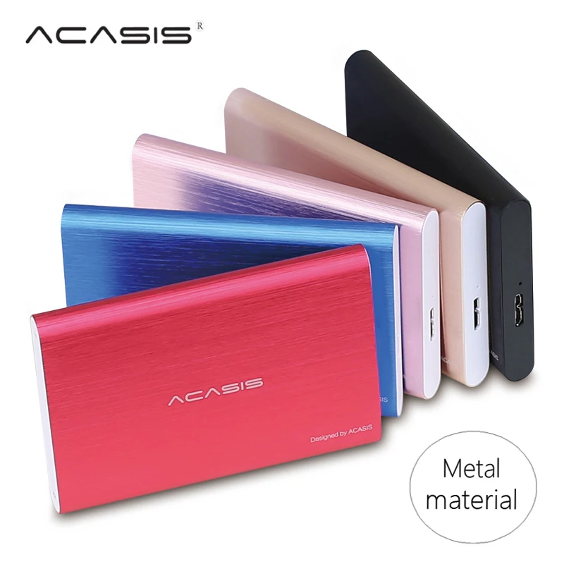 ACASIS 2.5'' External Hard Drive USB 3.0 Colorful Metal HDD Portable External HD Hard Disk for Desktop Laptop Server Super Deals