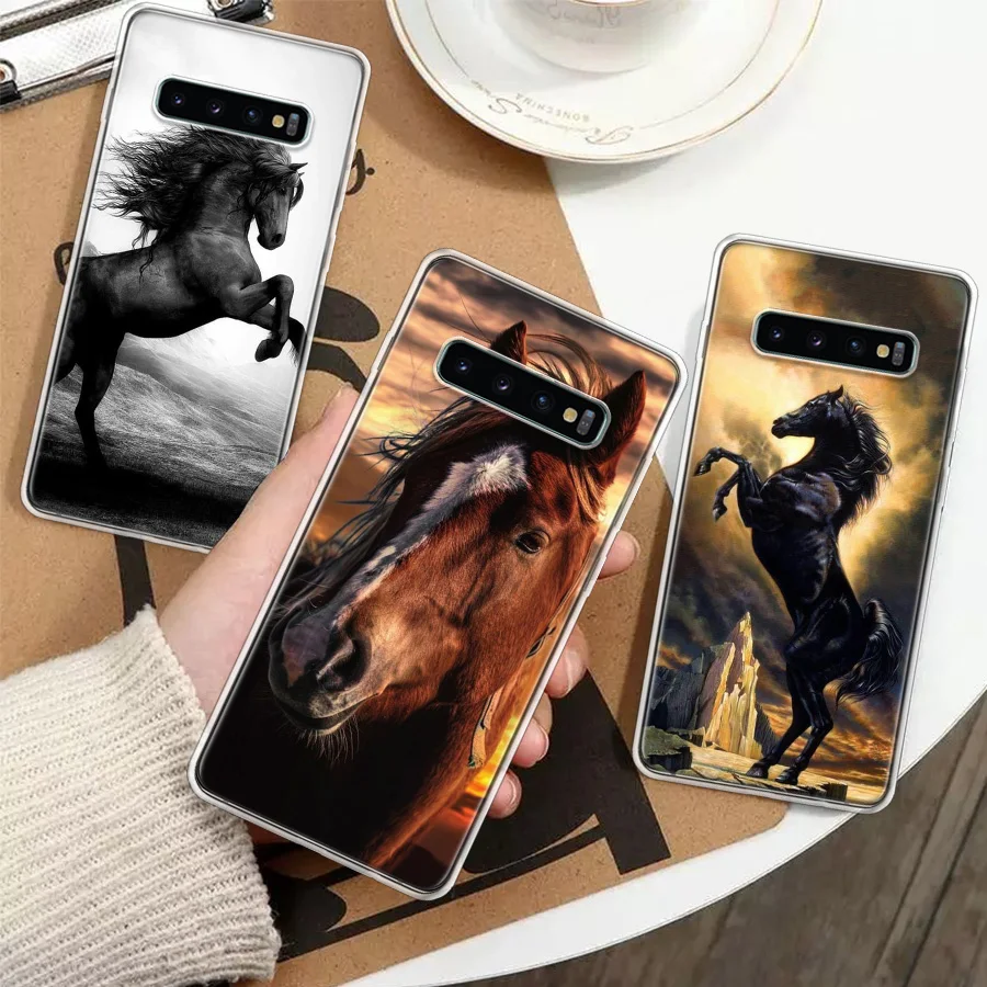 Horse Great Beauty Galloping Silicon Call Phone Case For Samsung Galaxy A51 A50 A71 A70 A41 A40 A31 A30 A21S A20E A10 A6 A7 A8 A