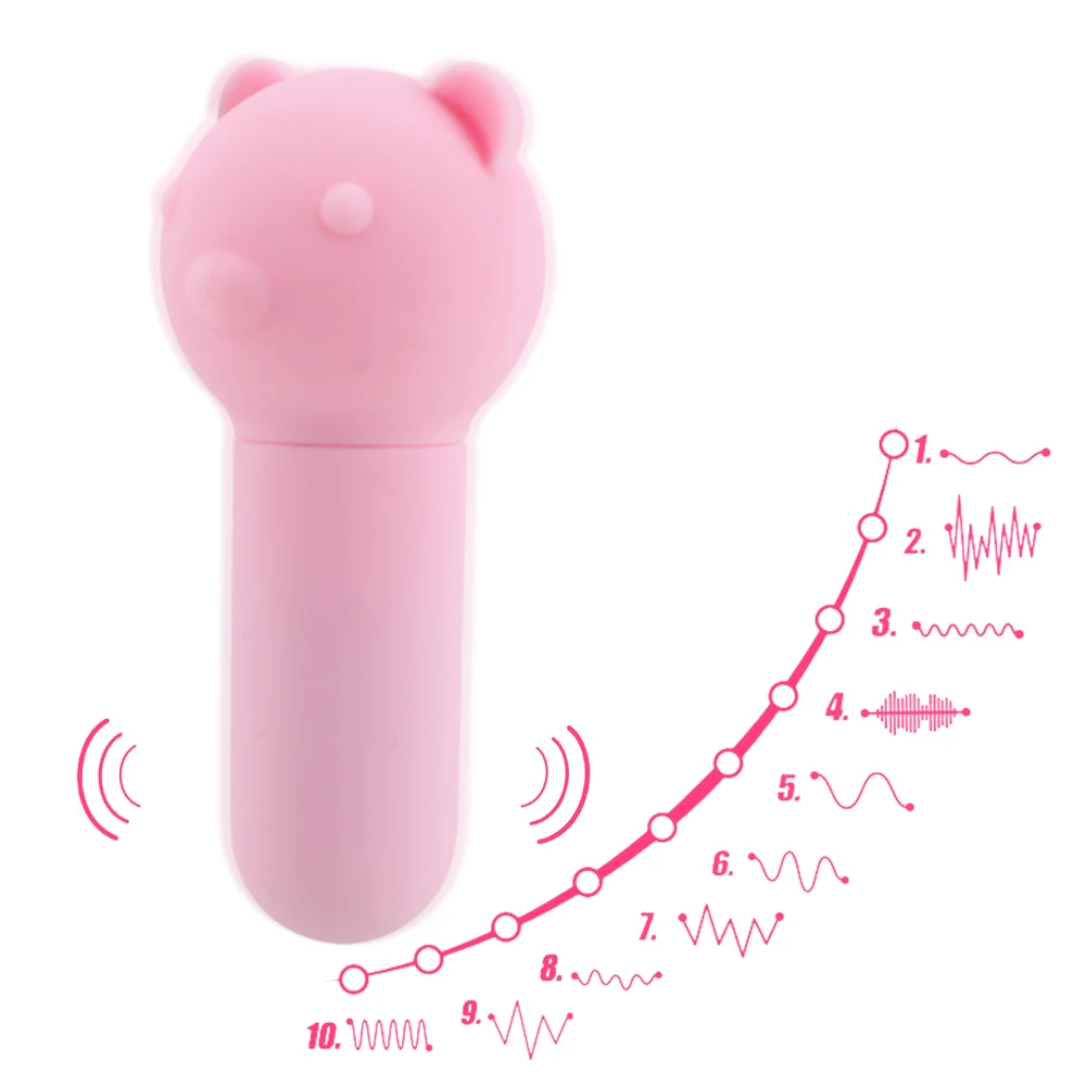 85mm Sexy Bear Vibrators For Women Nipple Clitoral Stimulator Vaginal Anal Plug Dildos Female Masturbator Sex Toy Erotic Product