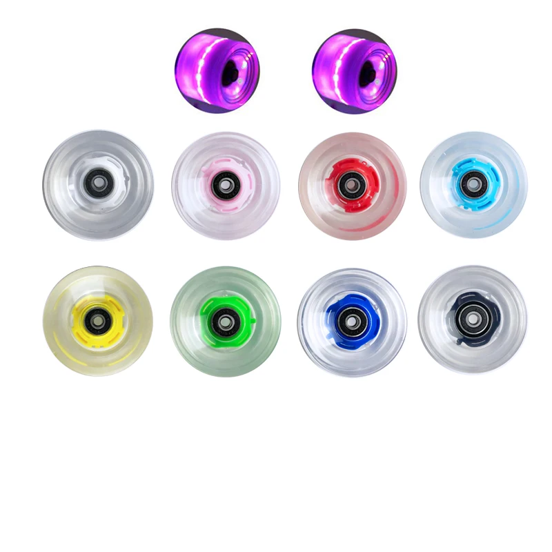 

1PC 70mm LED wheels Longboard wheels Surfboard Wheels with bearing complete Skateboard wheels 78A