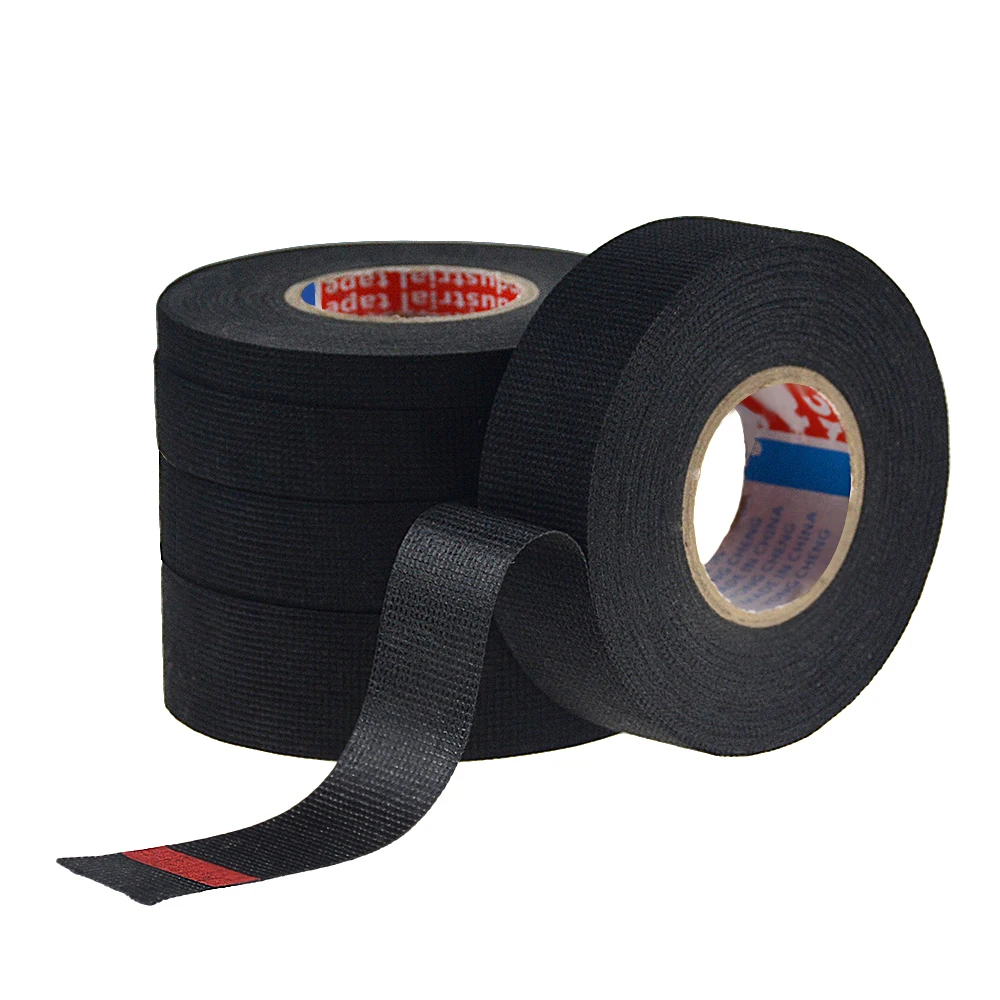 15m New Adhesive Cloth Tape For Cable Harness Wiring Loom Width 9 / 15/ 19/ 25/ 32 mm Car Velvet Wiring Harness Tape HOT