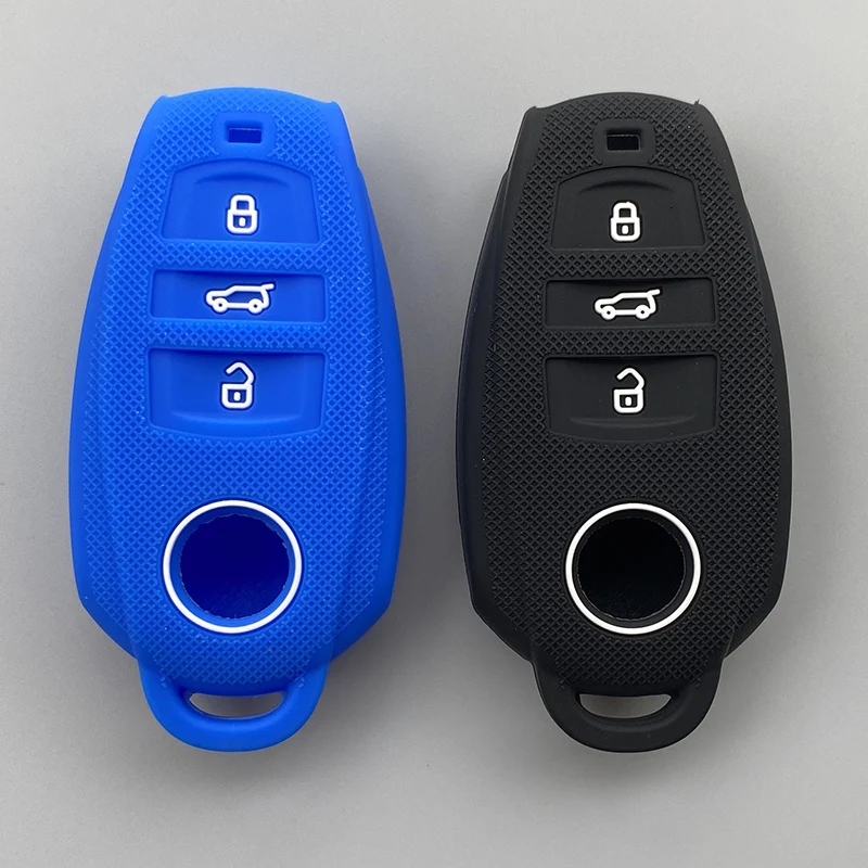 Silicone Car Key Cover Case shell for vw volkswagen tiguan touareg eHybrid key holder protection cover